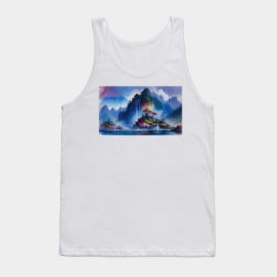 deep river high mountain Tank Top